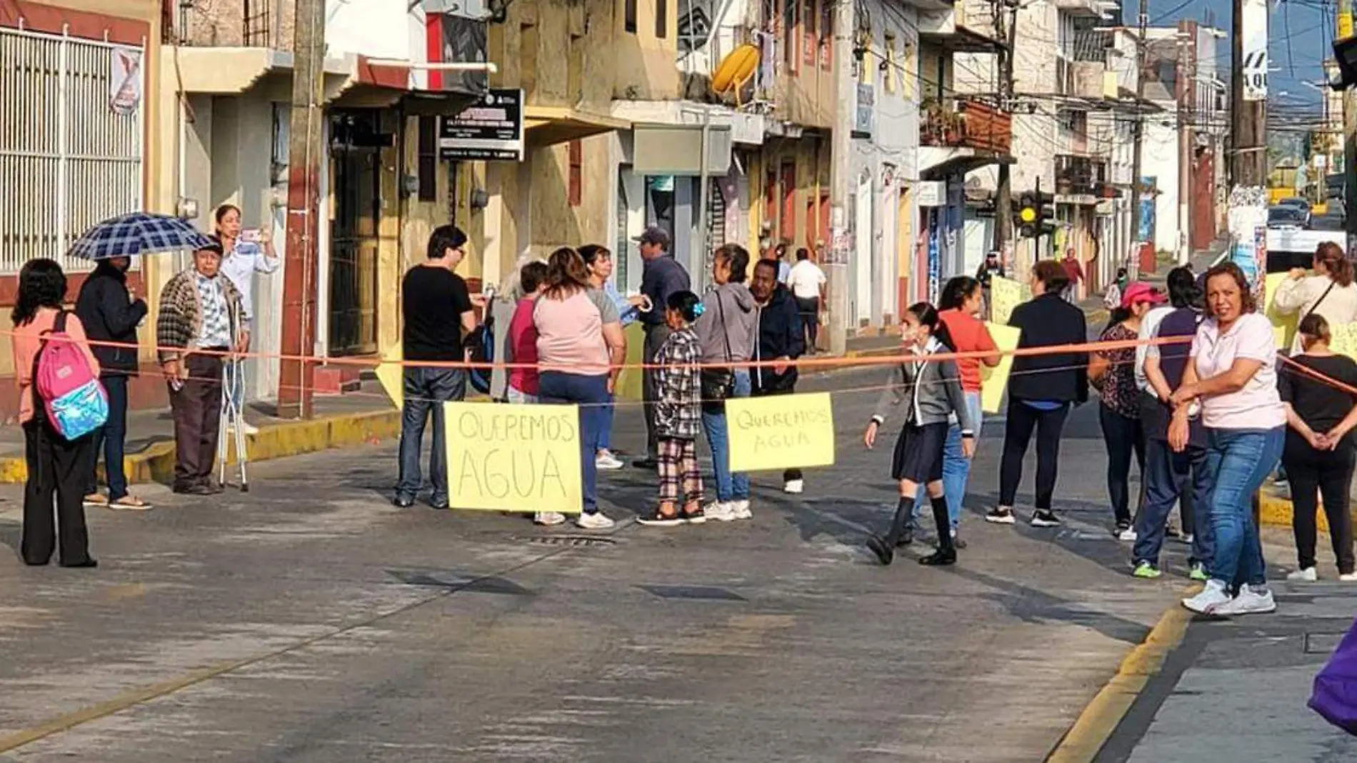 Manifestación en Teziutlán por falta de agua